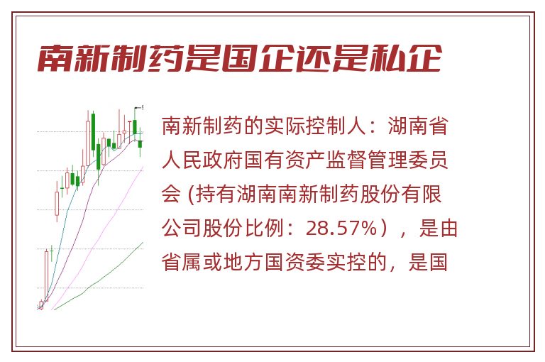 南新制药是国企还是私企