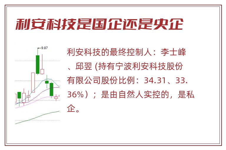 利安科技是国企还是央企