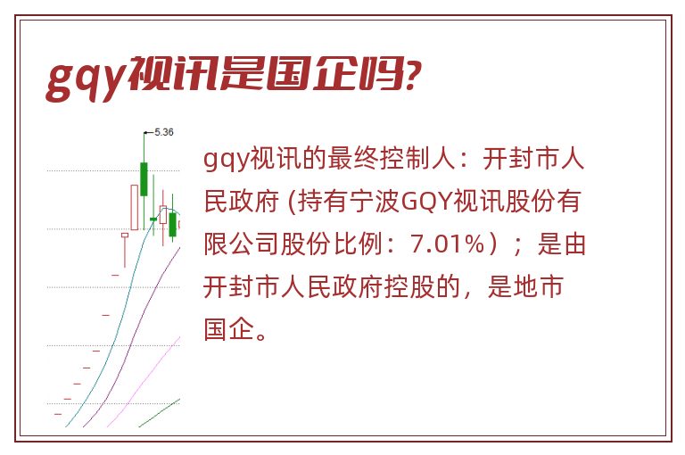 gqy视讯是国企吗?