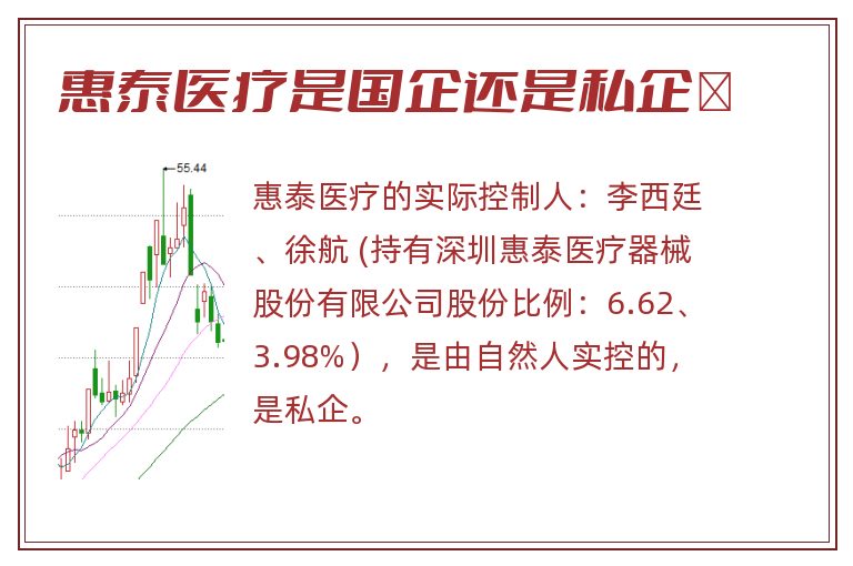 惠泰医疗是国企还是私企	