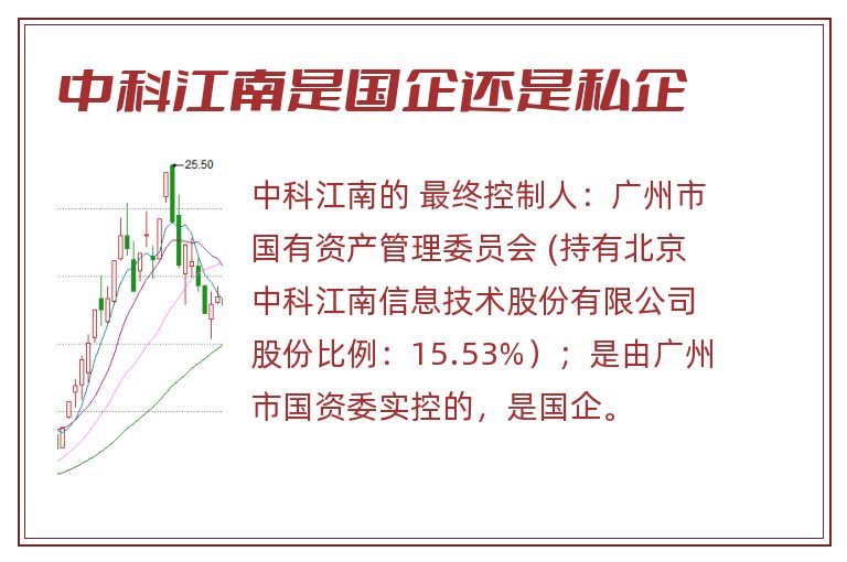 中科江南是国企还是私企