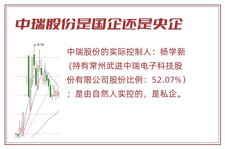 中瑞股份是国企还是央企