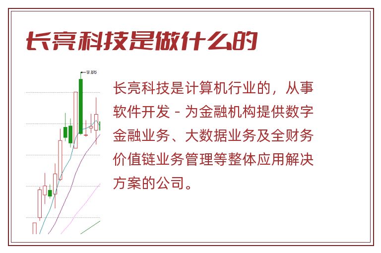 长亮科技是做什么的