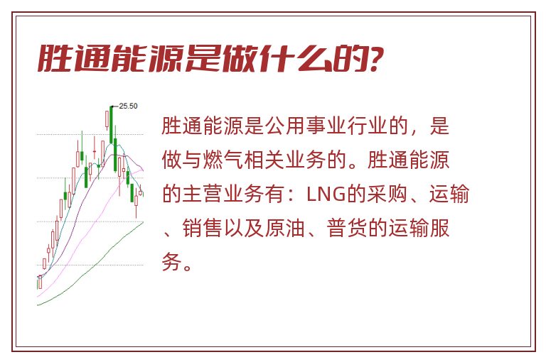 胜通能源是做什么的？