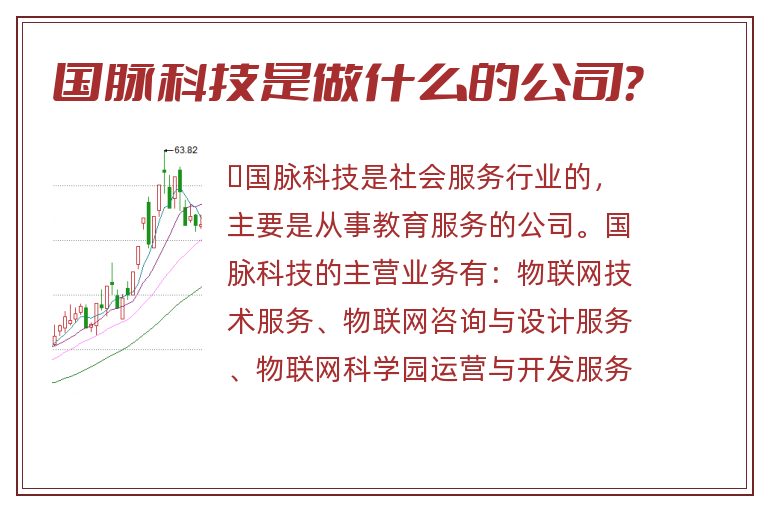 国脉科技是做什么的公司？