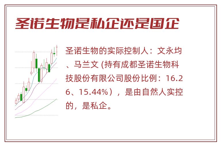 圣诺生物是私企还是国企