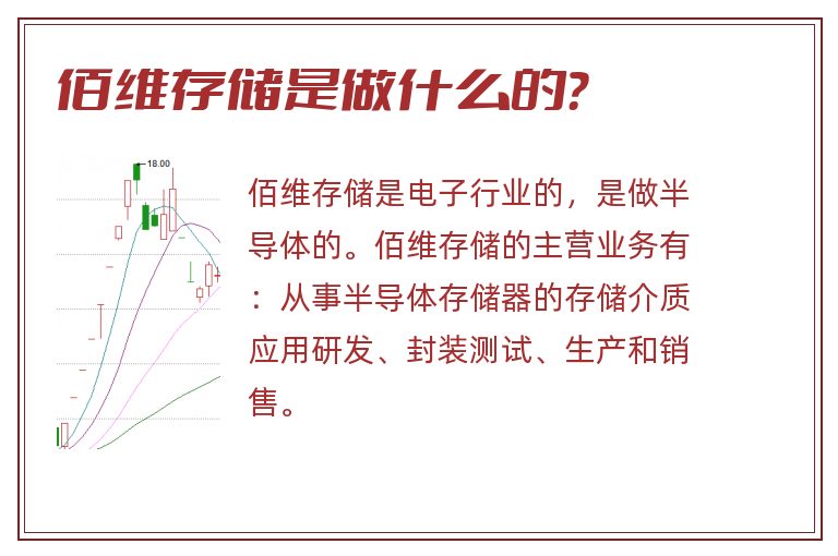 佰维存储是做什么的？