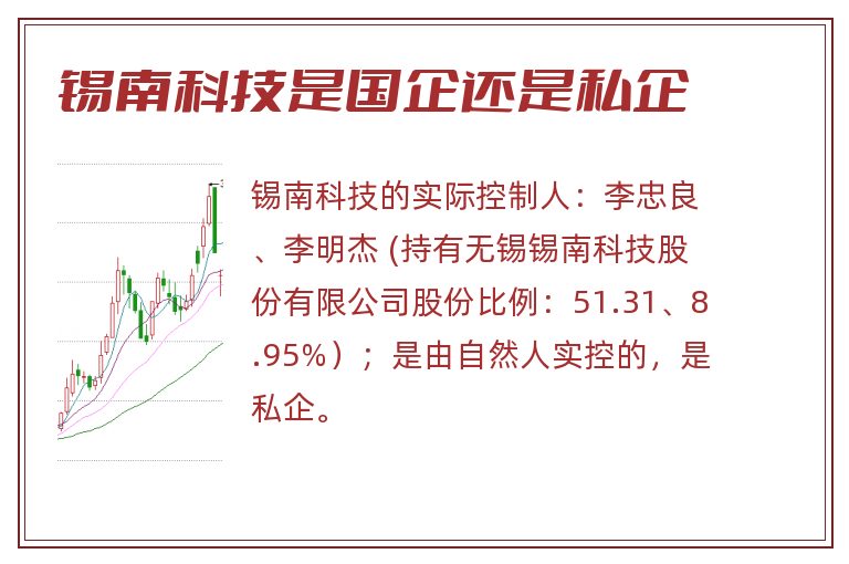 锡南科技是国企还是私企