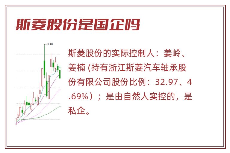 斯菱股份是国企吗