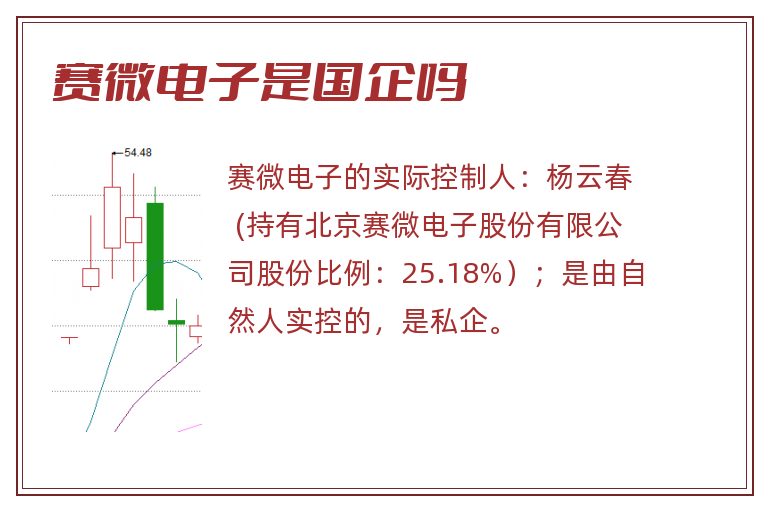 赛微电子是国企吗