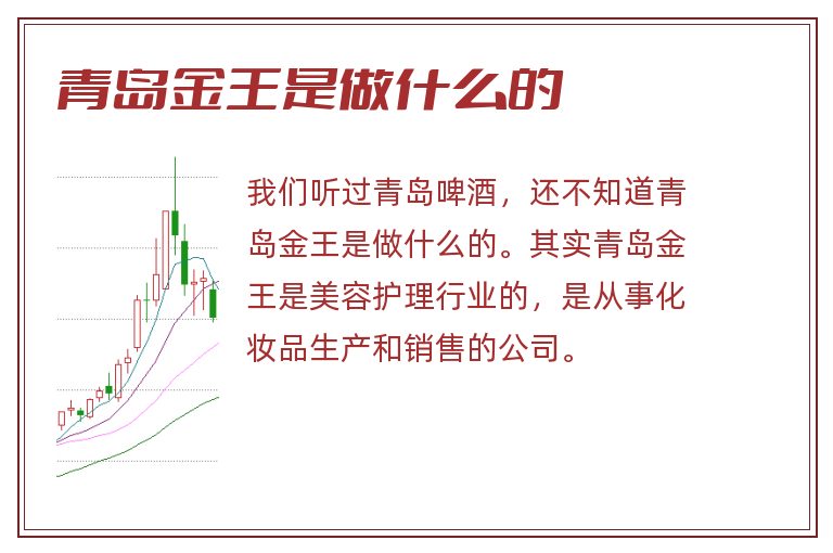 青岛金王是做什么的