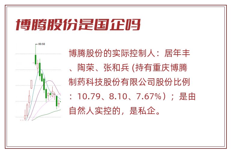 博腾股份是国企吗