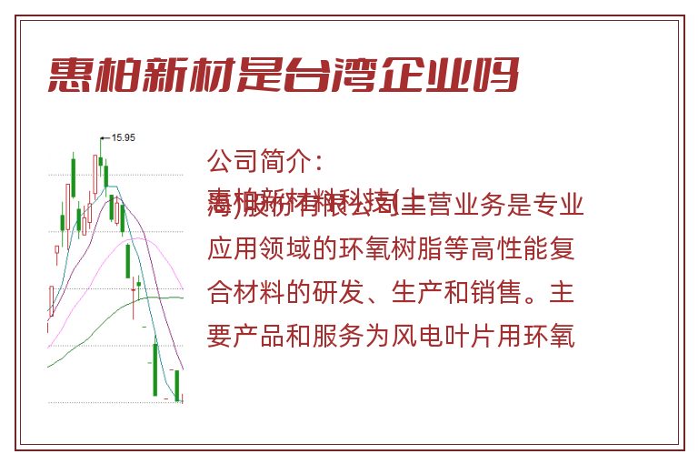 惠柏新材是台湾企业吗