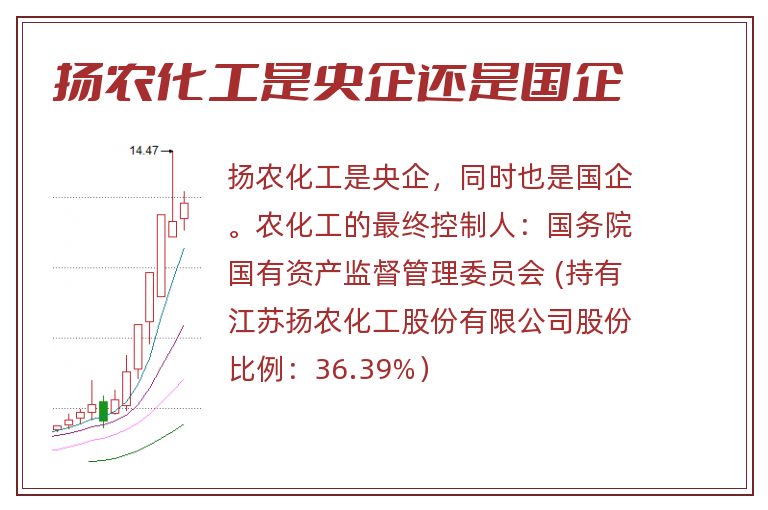 扬农化工是央企还是国企