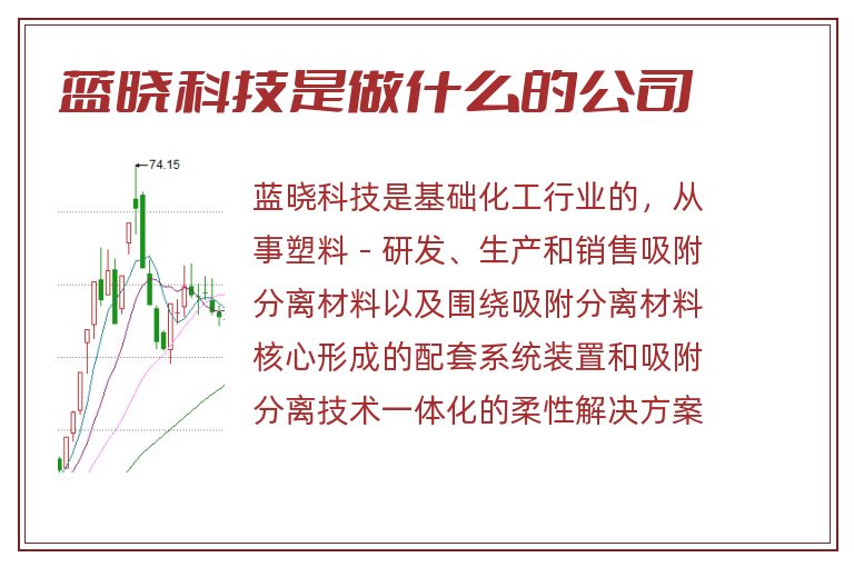 蓝晓科技是做什么的公司