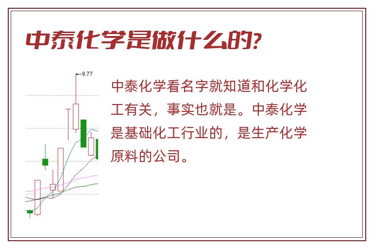 中泰化学是做什么的?