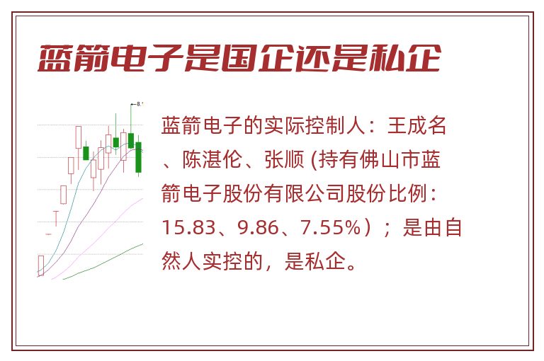 蓝箭电子是国企还是私企