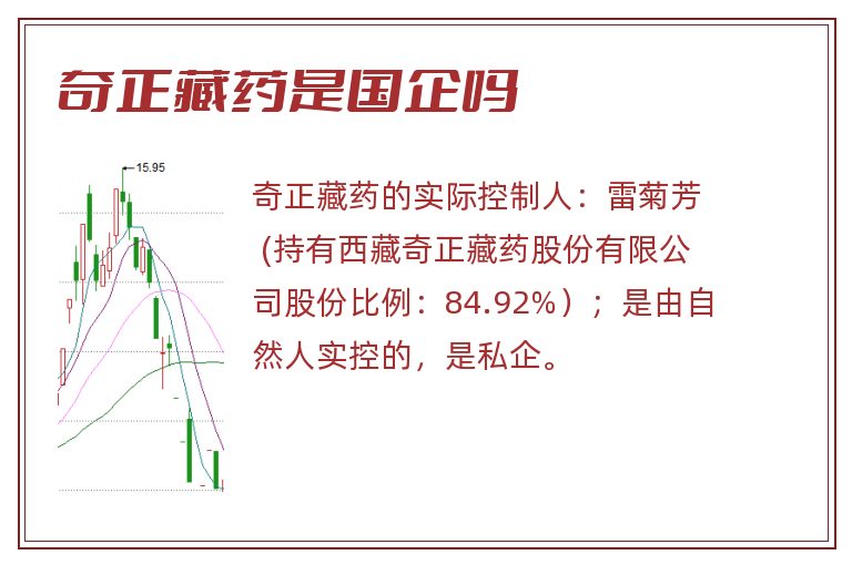 奇正藏药是国企吗