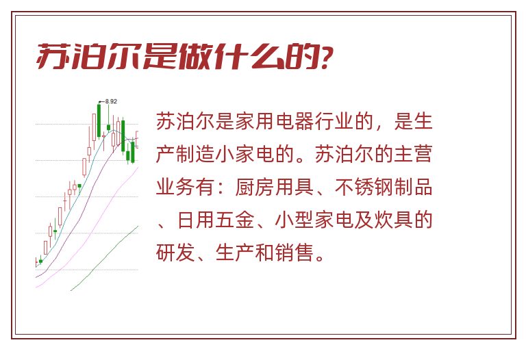 苏泊尔是做什么的?