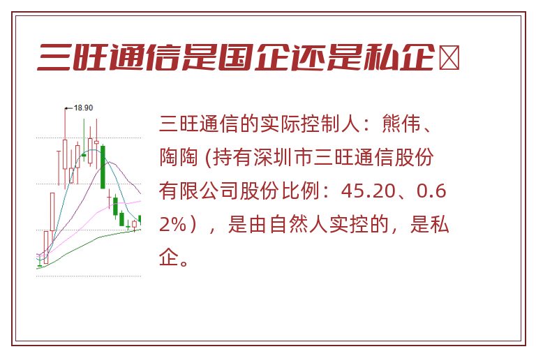 三旺通信是国企还是私企	