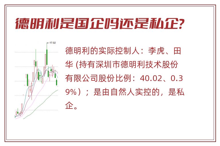 德明利是国企吗还是私企？