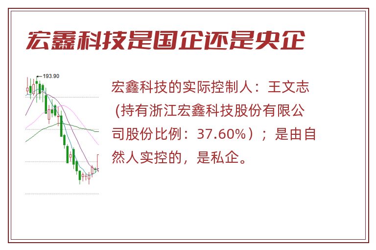 宏鑫科技是国企还是央企