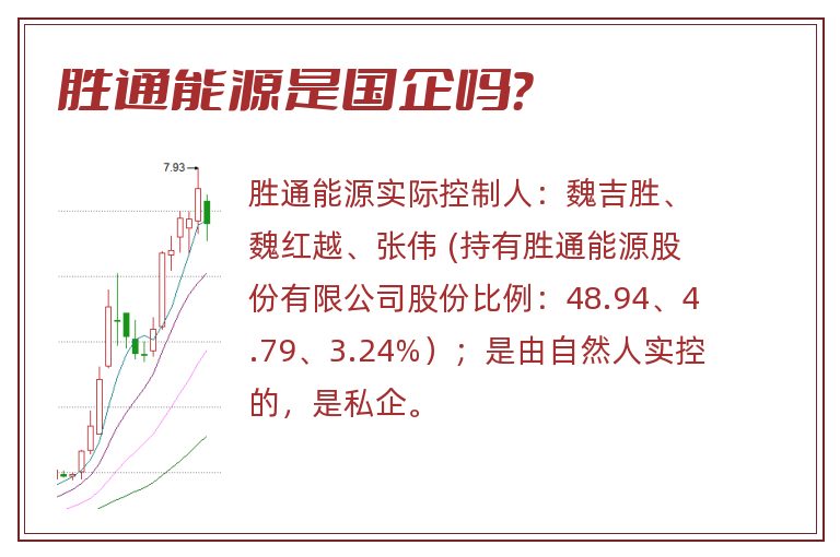 胜通能源是国企吗？