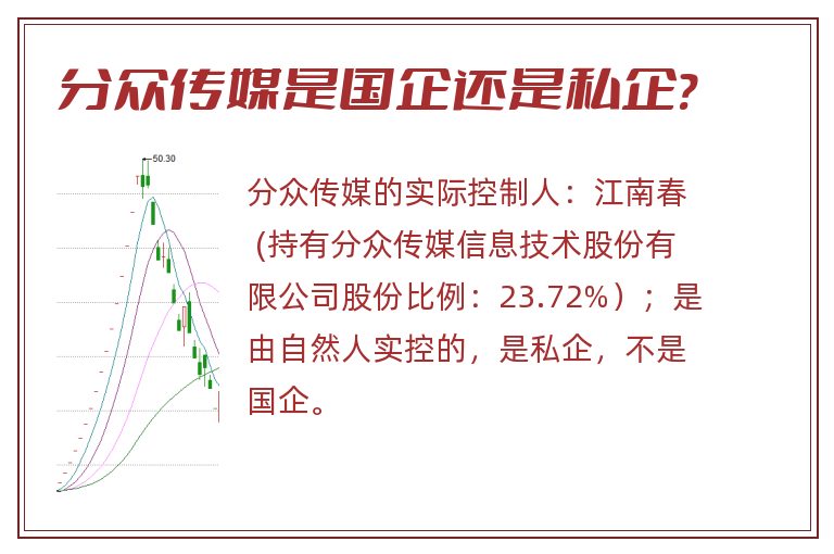 分众传媒是国企还是私企?