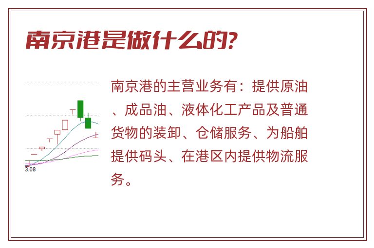 南京港是做什么的？