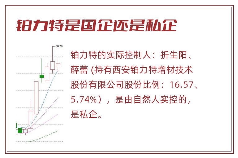 铂力特是国企还是私企