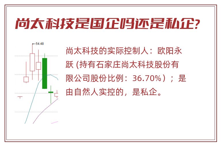 尚太科技是国企吗还是私企?