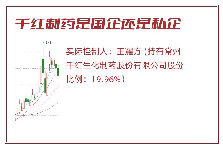 千红制药是国企还是私企