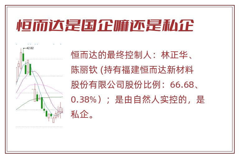 恒而达是国企嘛还是私企