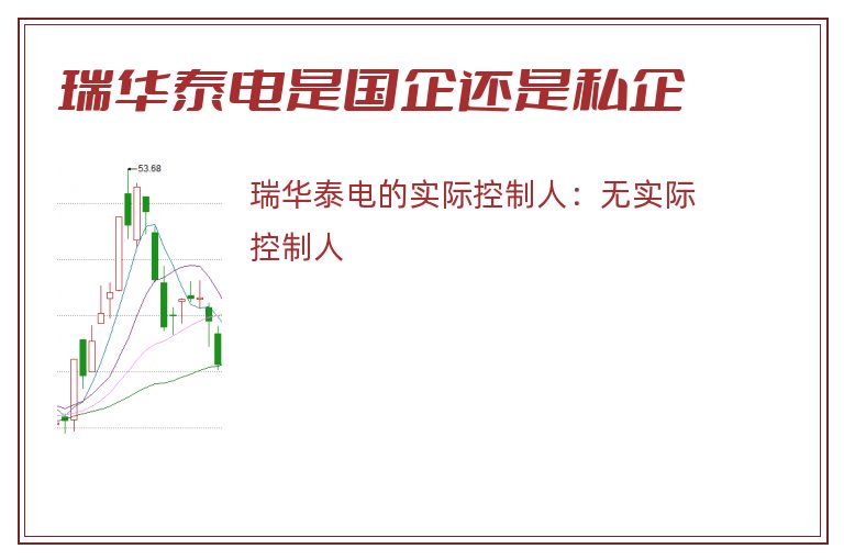 瑞华泰电是国企还是私企