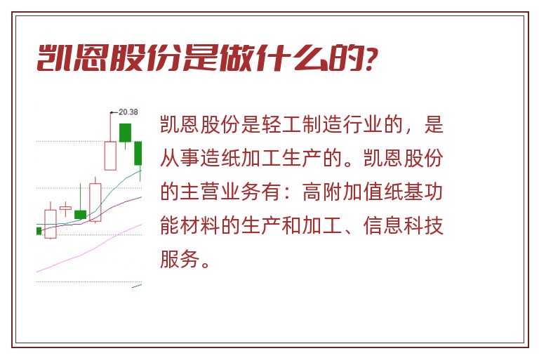 凯恩股份是做什么的?