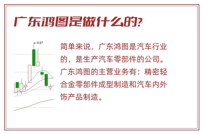 广东鸿图是做什么的?