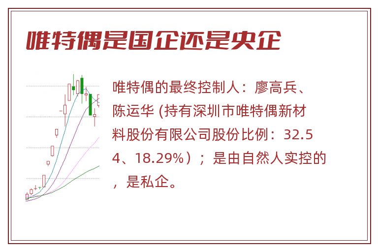 唯特偶是国企还是央企