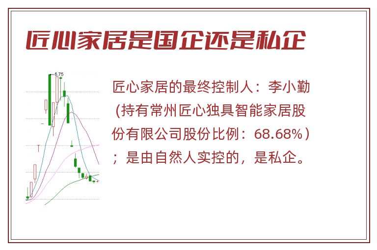 匠心家居是国企还是私企