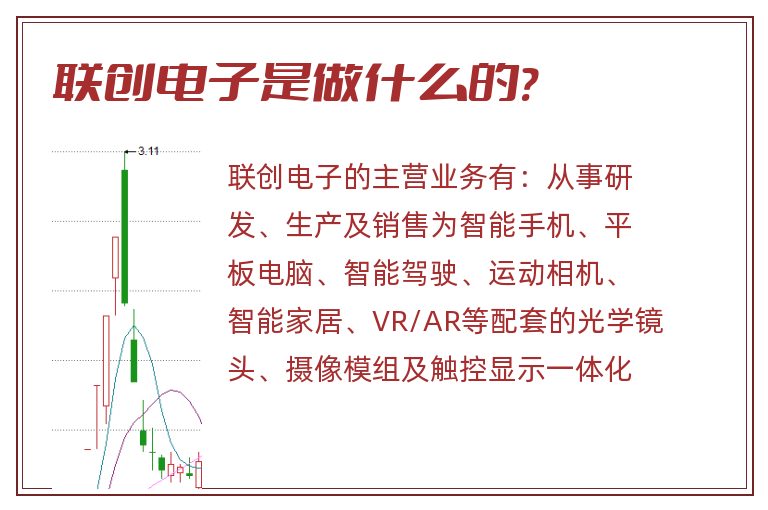 联创电子是做什么的?