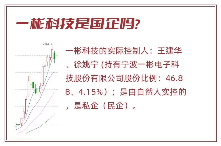 一彬科技是国企吗?