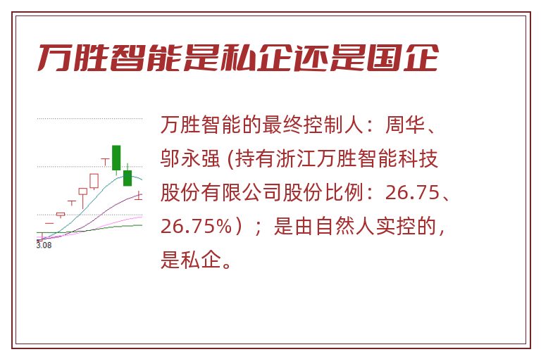 万胜智能是私企还是国企