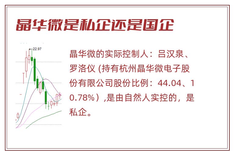 晶华微是私企还是国企