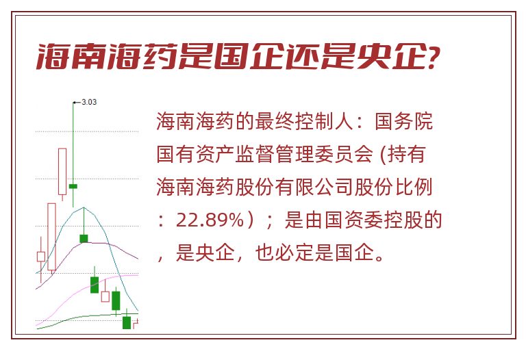 海南海药是国企还是央企?