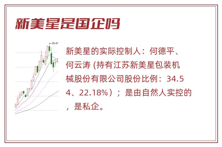 新美星是国企吗