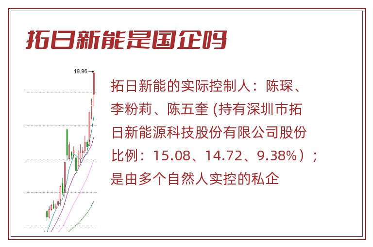 拓日新能是国企吗