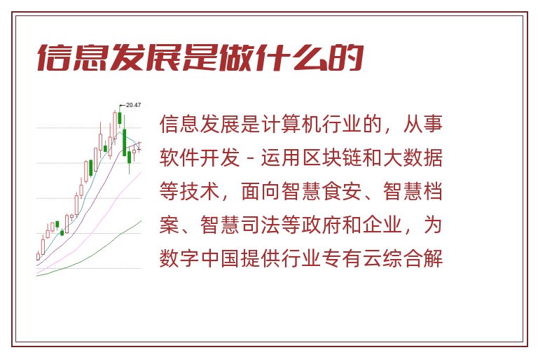 信息发展是做什么的