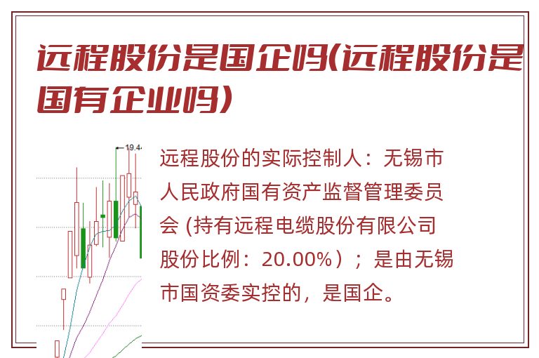 远程股份是国企吗（远程股份是国有企业吗）