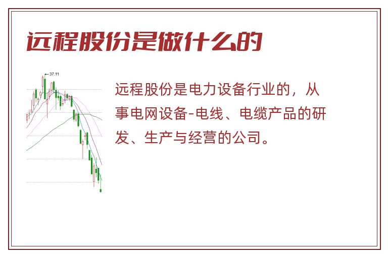 远程股份是做什么的