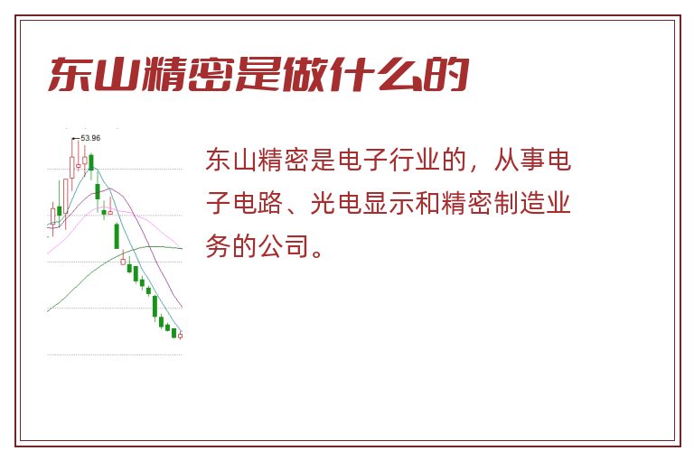 东山精密是做什么的