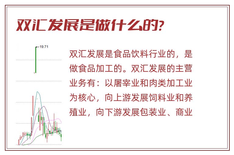 双汇发展是做什么的?